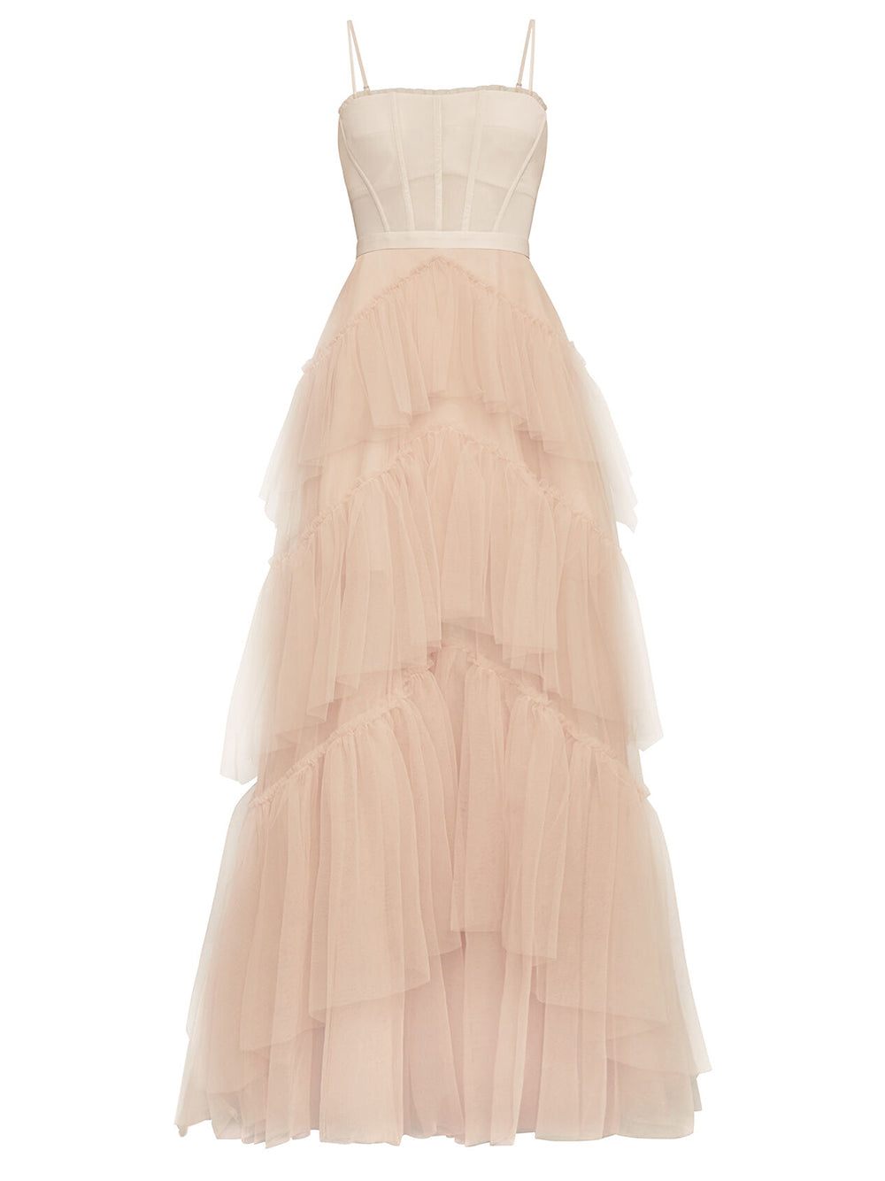 DIDA Tulle Dress in Beige PM1108 Beige / S Official JT Merch