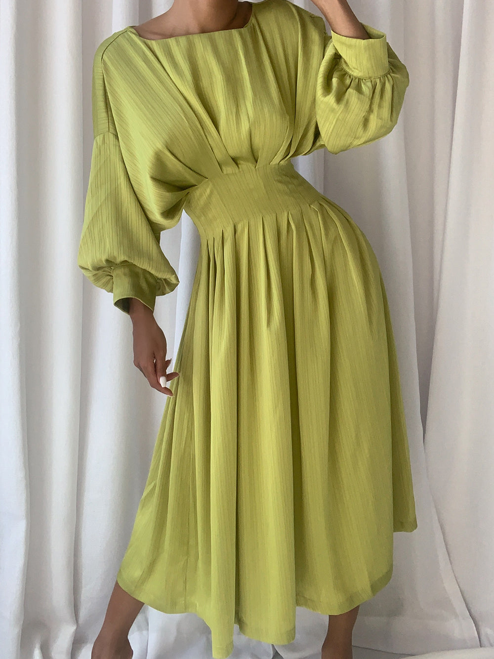 TAMI Midi Dress PM1108 Green / S Official JT Merch