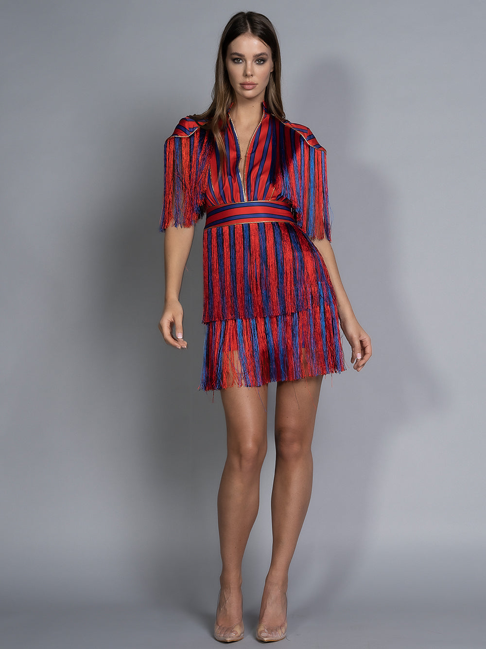 METROPOLITAN Mini Dress PM1108 Red / S Official JT Merch