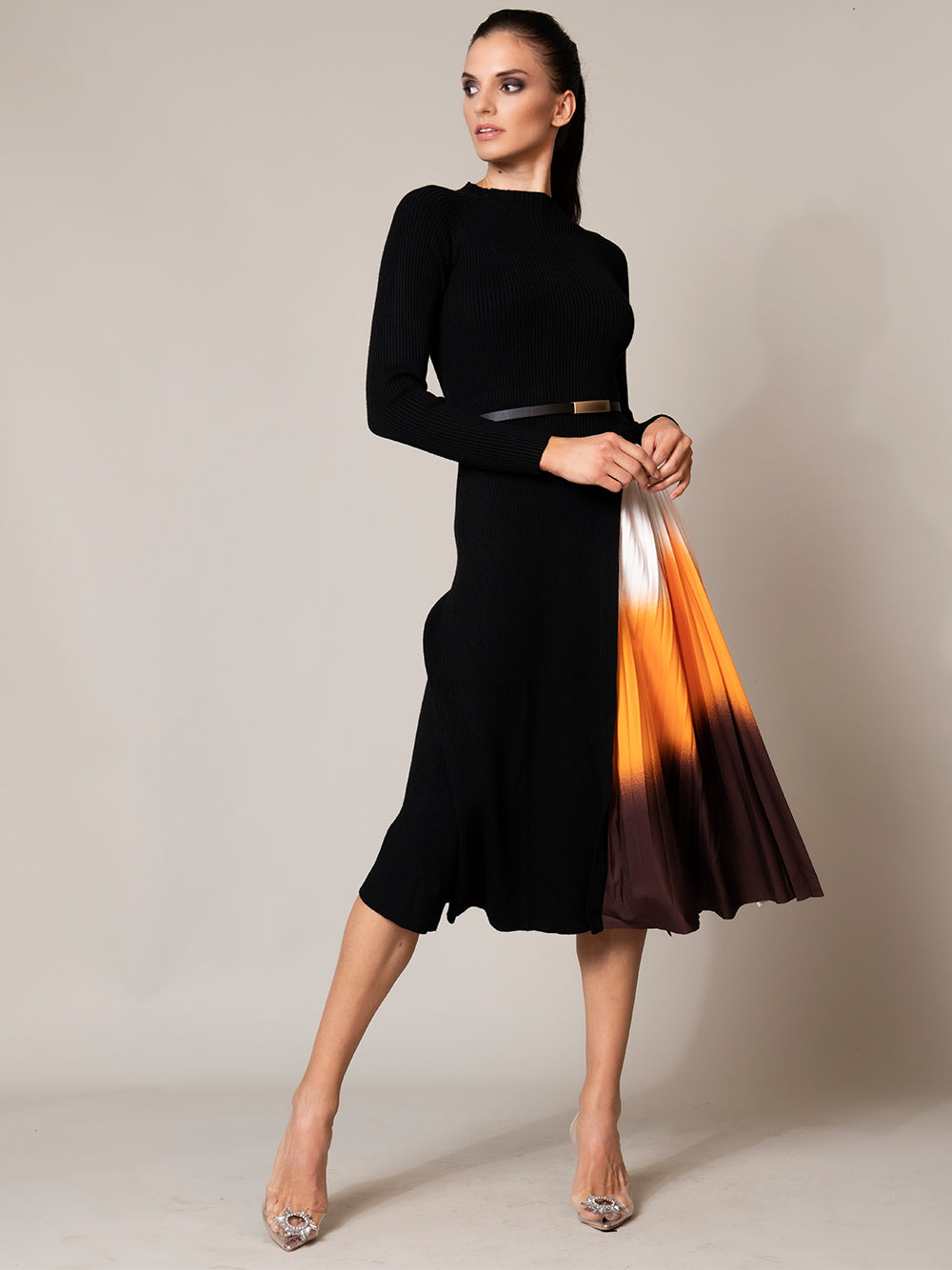 VESEY Midi Dress PM1108 Black / S Official JT Merch