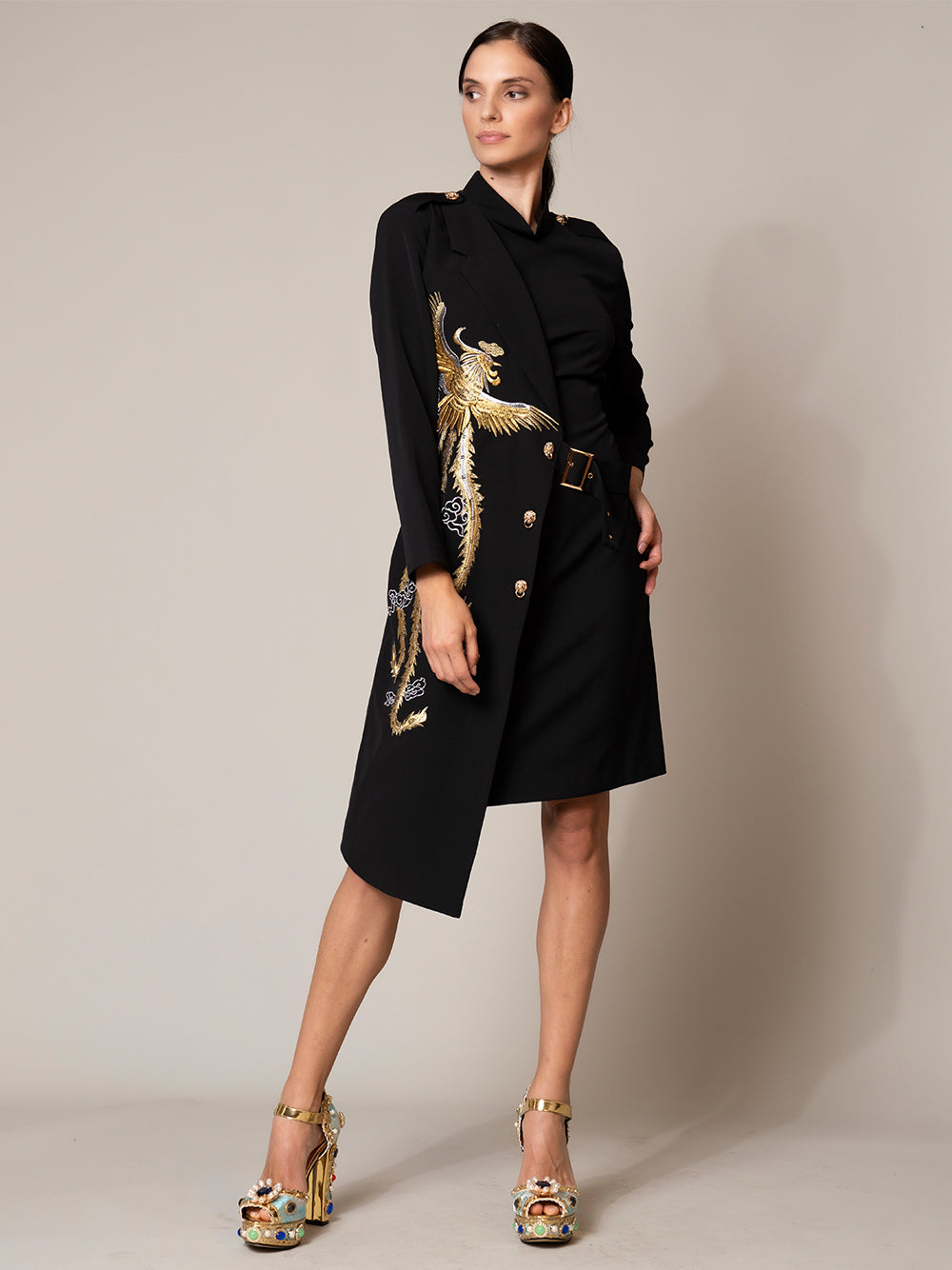 UES Midi Dress PM1108 Black / S Official JT Merch