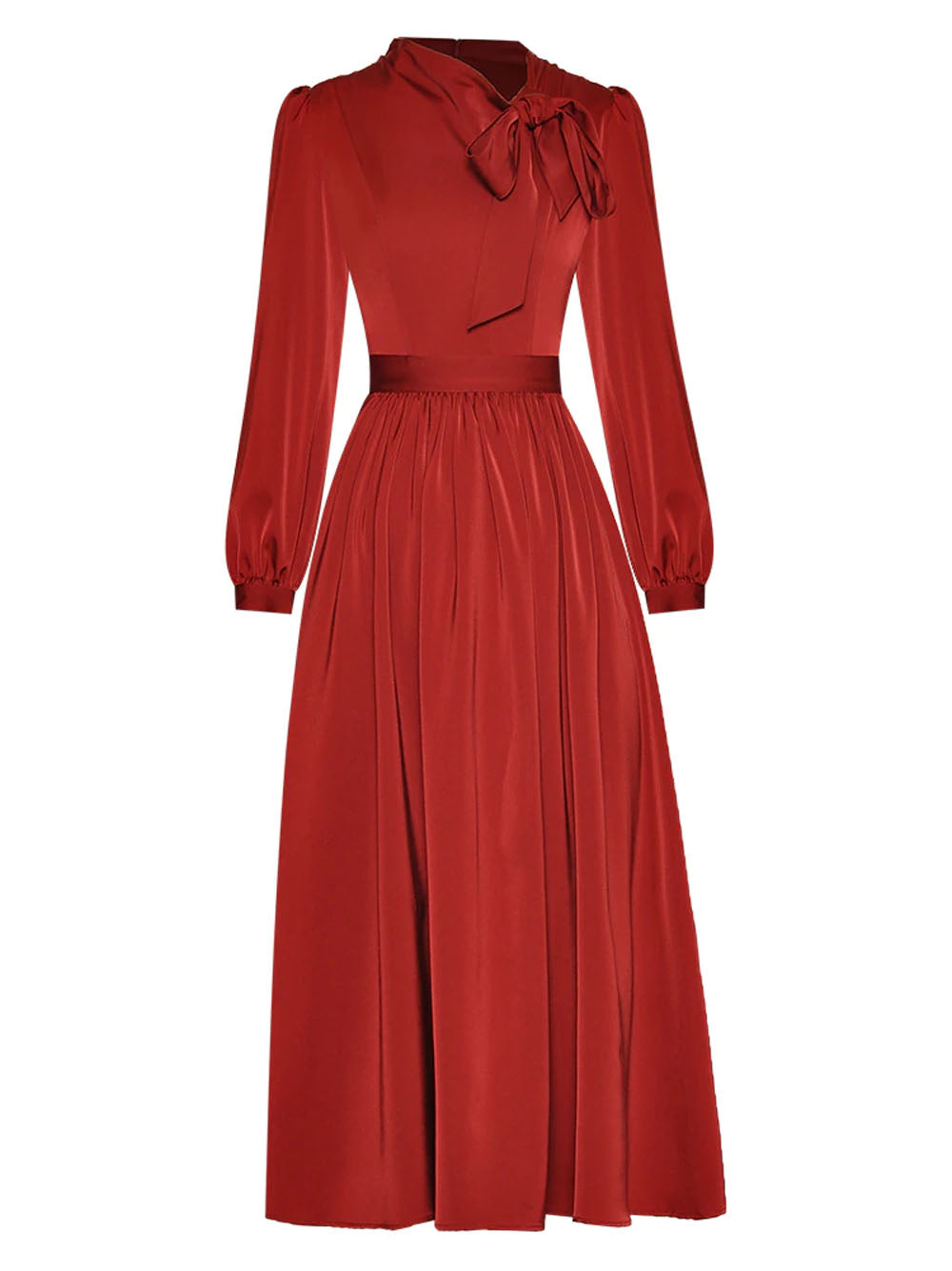 GIUSTINA Maxi Dress PM1108 Burgundy / S Official JT Merch